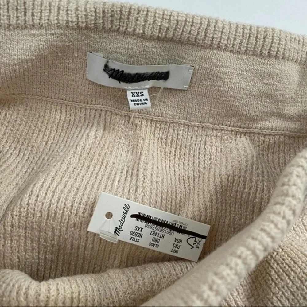 New Damaged Madewell Birchmoor Midi Sweater Skirt